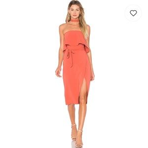 Revolve Strapless Max Midi Dress never worn!